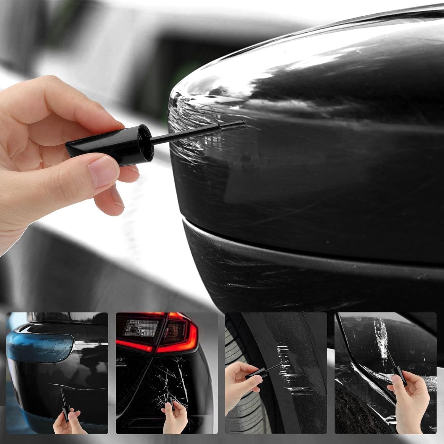 Car scratch remover paint – black (pack of 2)