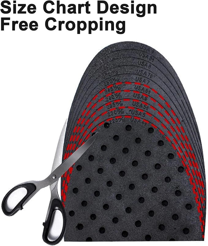 4-layer adjustable height insole