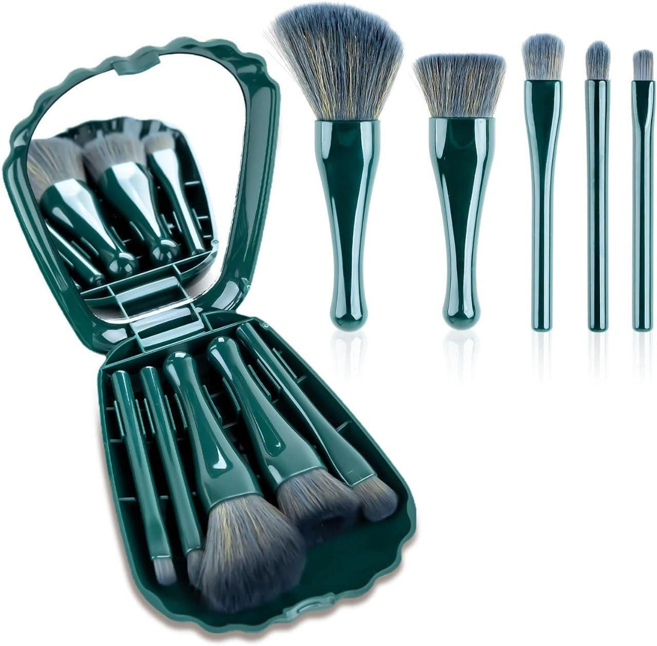 5pcs makeup brush set with case