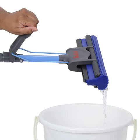 Multi-purpose foldable floor cleaning squeeze mop wiper