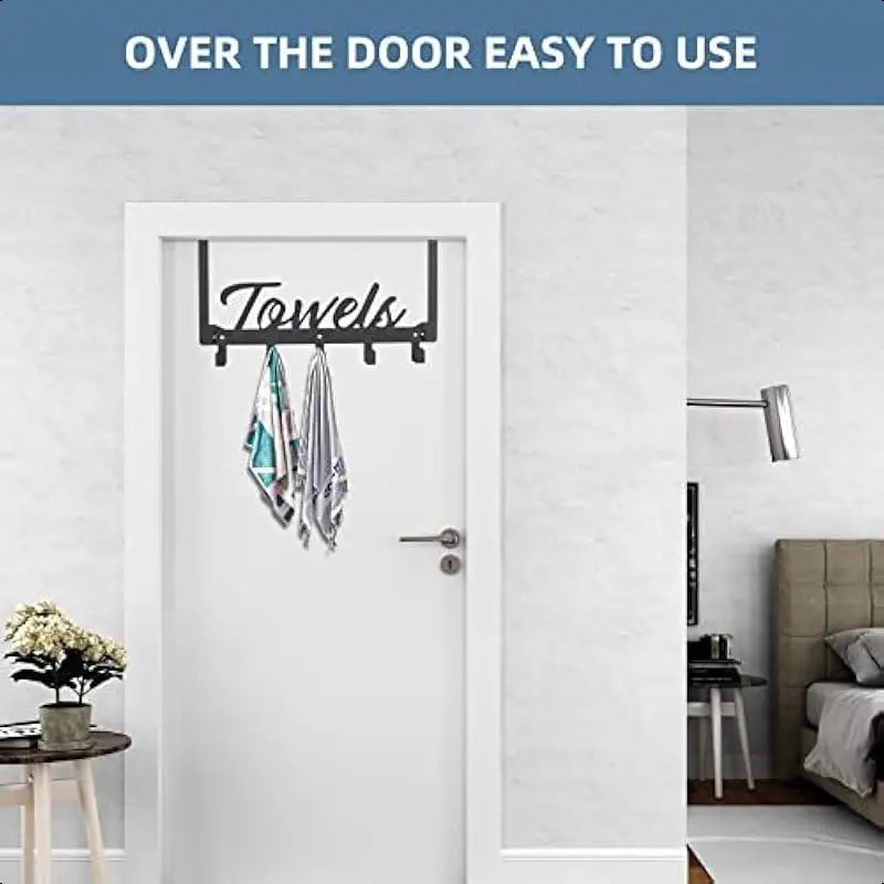 Space-saving over-door hook