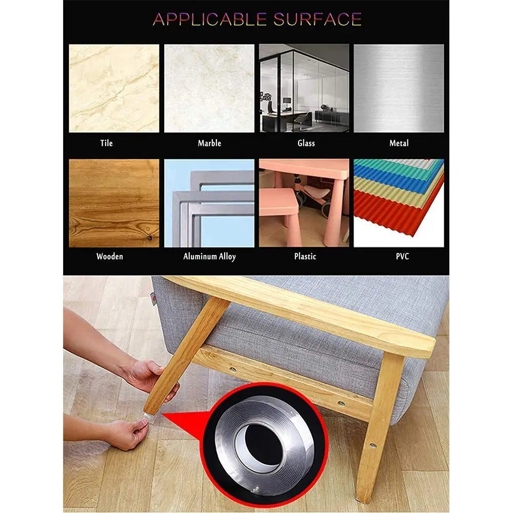 Multipurpose double sided tape (3 meter pack of 2)