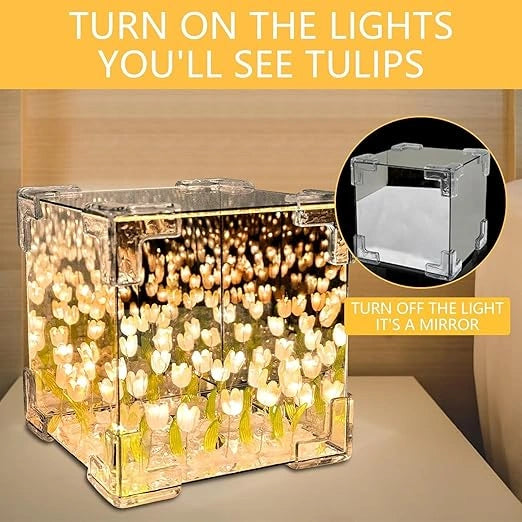 Tulip night lamp & mirror