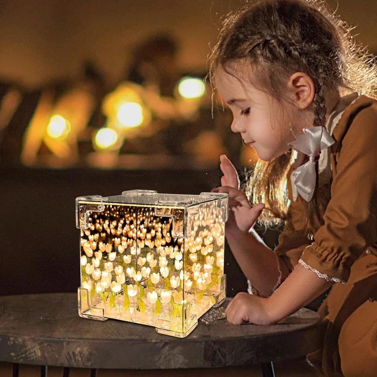 Tulip night lamp & mirror