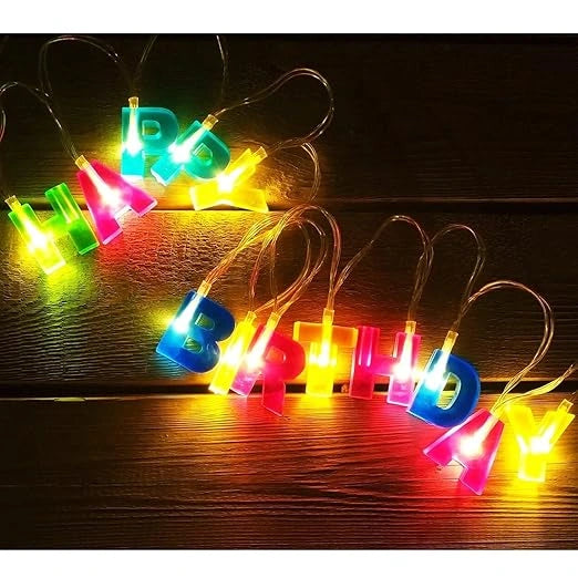 Happy birthday led letter lights