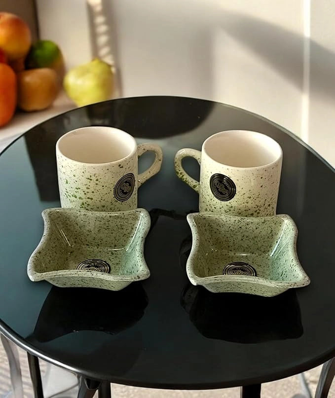 Elegant ceramic tea set