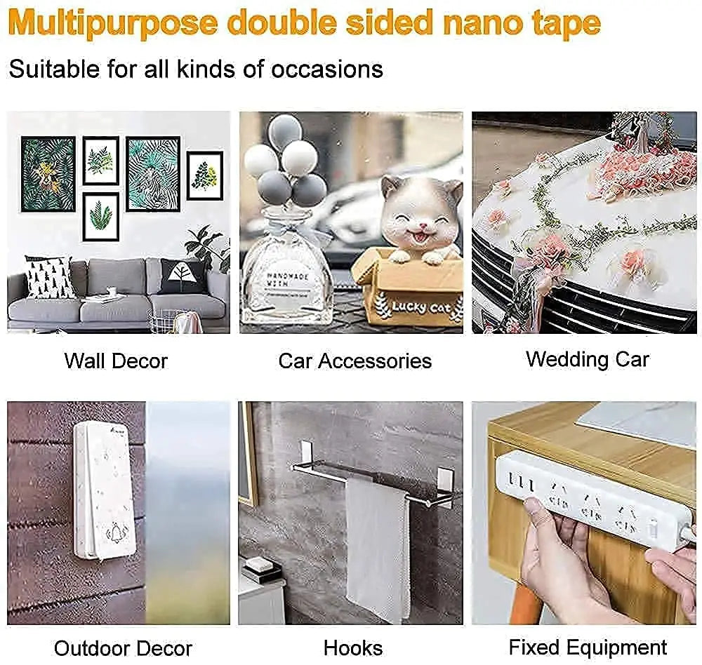 Multipurpose double sided tape (3 meter pack of 2)