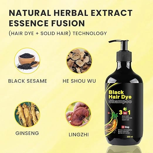 Blosdream 3 in 1 black hair shampoo