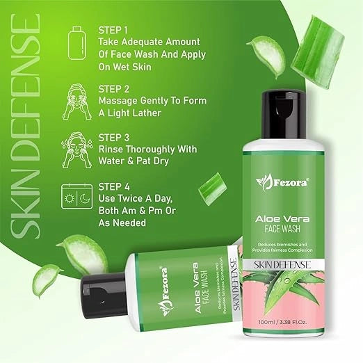 Fezora aloe vera face wash – 100ml