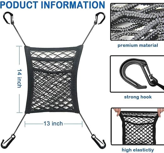 3-layer car mesh organizer