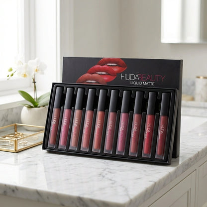 Huda Beauty Matte Lipstick – Pack of 12