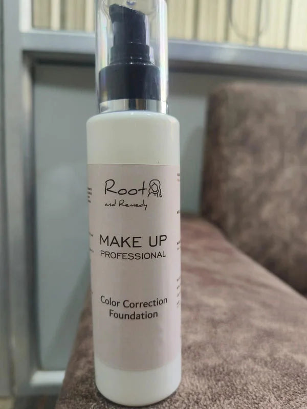 Flawless color correcting foundation