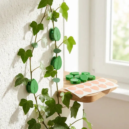 7348 plant climbing wall fixture clip self-adhesive hook vines traction invisible stand green garden support binding