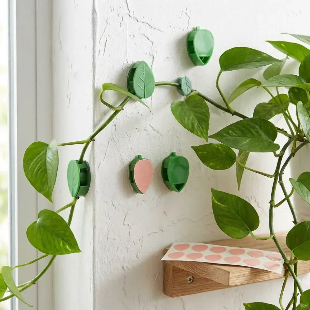7348 plant climbing wall fixture clip self-adhesive hook vines traction invisible stand green garden support binding