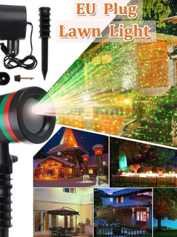 7350 Star Fairy Motion Laser Lights Projector For Garden Lawn Landscape Outdoor Indoor Home Office Diwali Christmas Navratri Decorative Light Party (No Remote Button Multicolour)