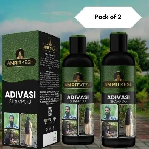 Amritkesh adivasi shampoo – 100ml (pack of 2)