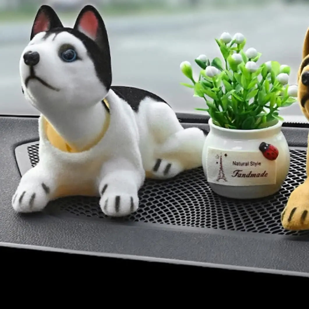 Dog bobblehead car decor