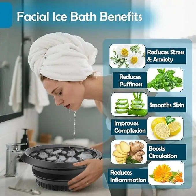 Portable Ice Face Bowl for Puffiness Relief