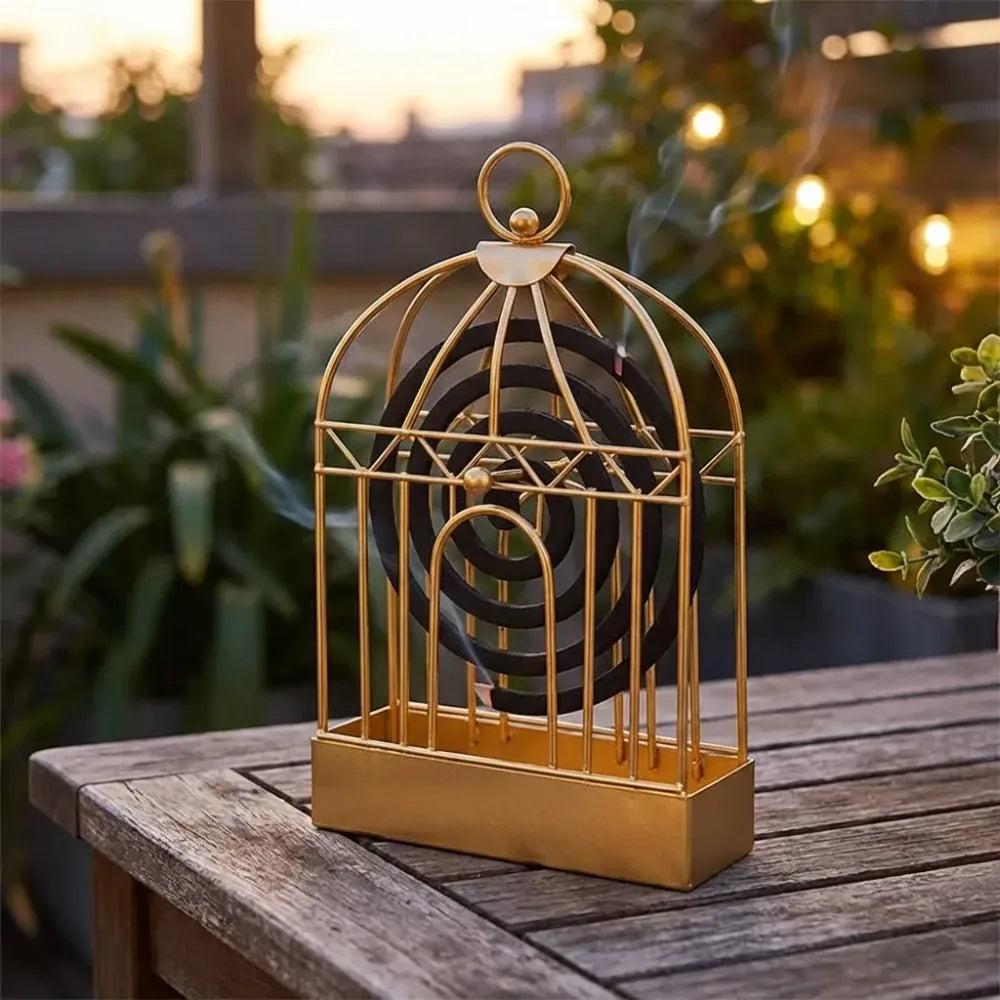 7395 mosquito coil holder vintage style durable household stand for office home - improvement