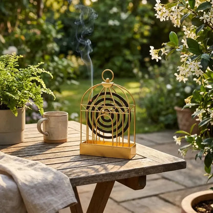 7395 mosquito coil holder vintage style durable household stand for office home - improvement