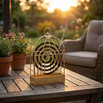 7395 mosquito coil holder vintage style durable household stand for office home - improvement