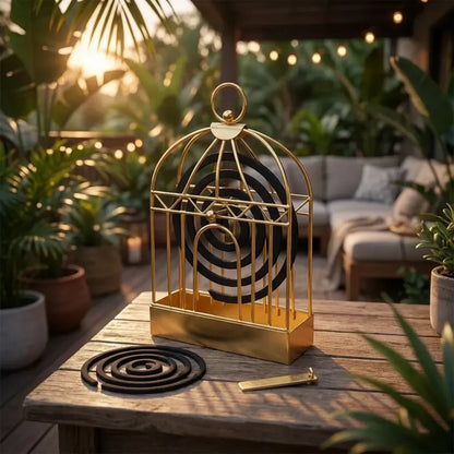 7395 mosquito coil holder vintage style durable household stand for office home - improvement