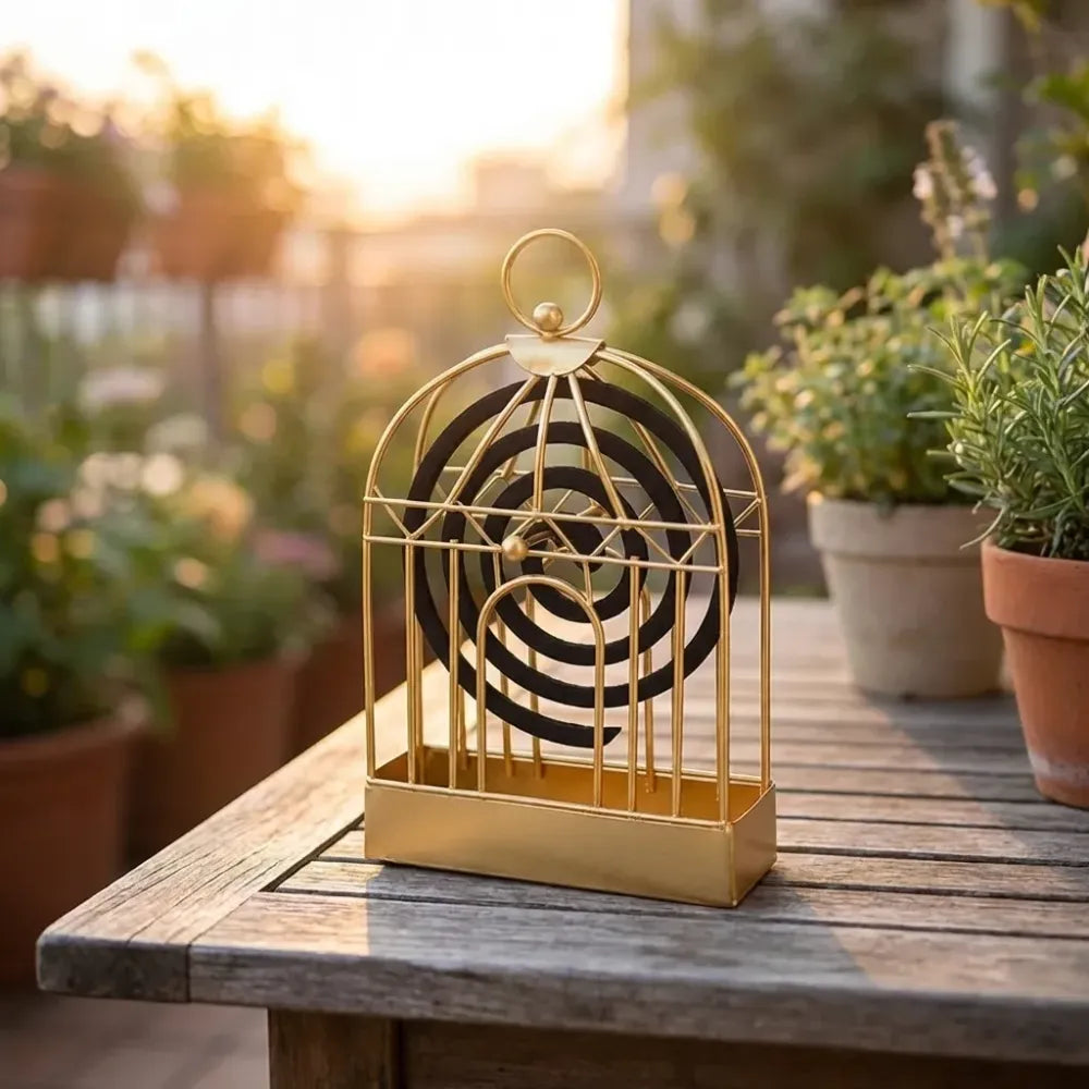 7395 mosquito coil holder vintage style durable household stand for office home - improvement
