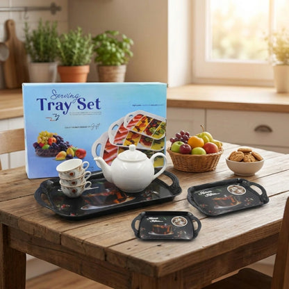 Elegant Melamine Serving Trays