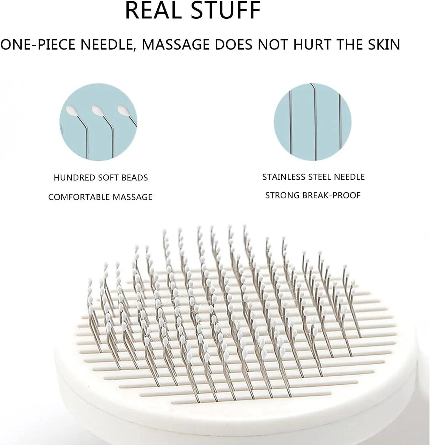 Pet shedding & hair removal brush