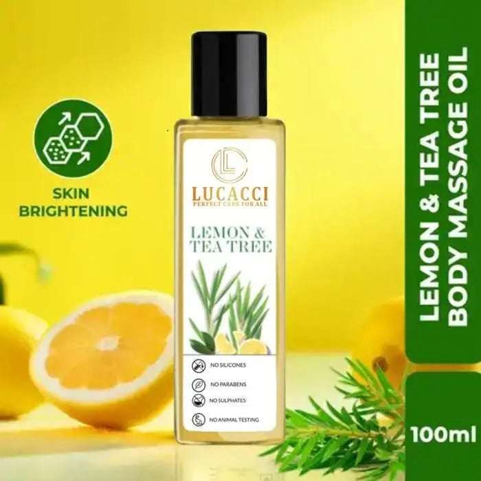 Lemon tea tree massage oil