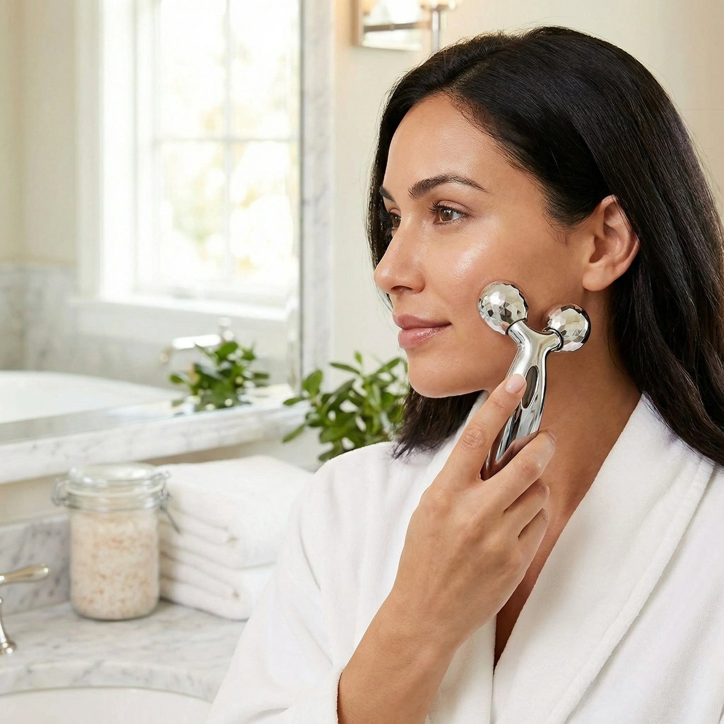 Solar-Powered Skin Tightening Massager