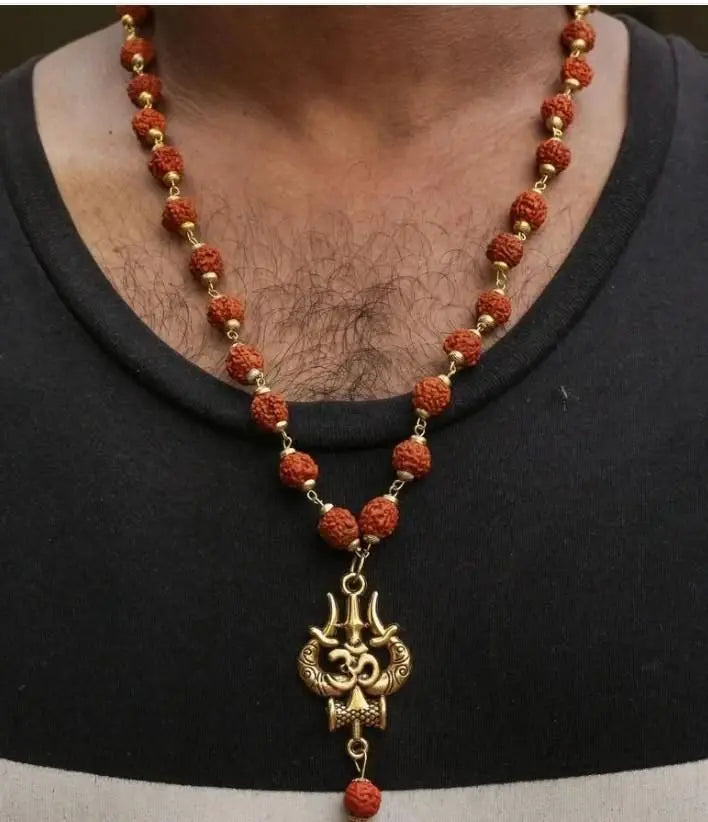 Rudraksha om trishool mala