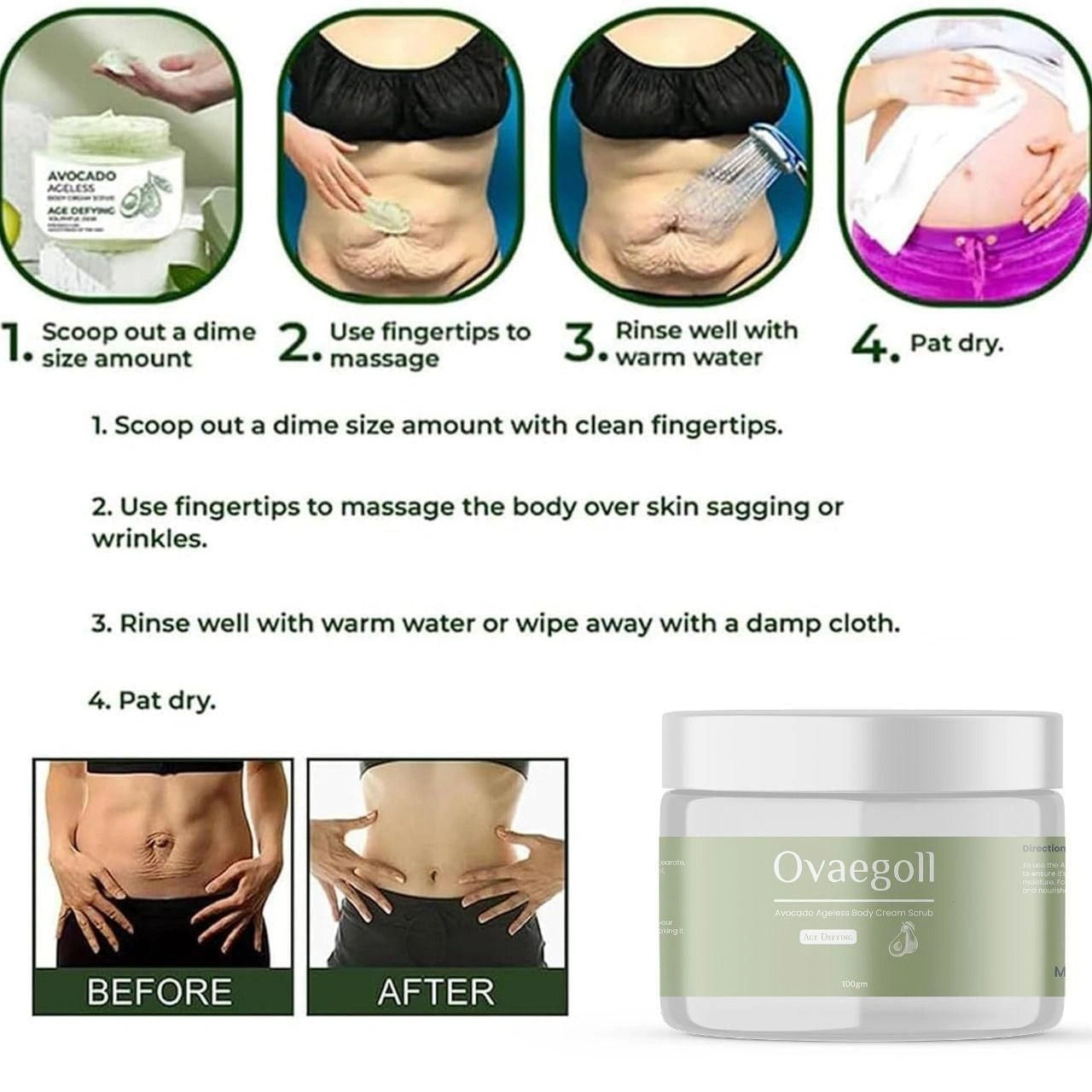 Ovaegoll collagen body cream – 100g