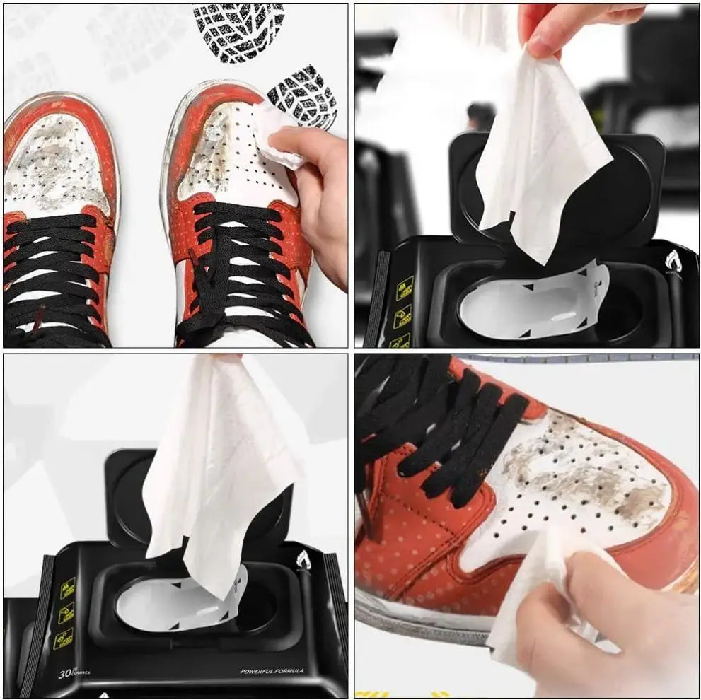 Sneaker & shoe cleaner wipes