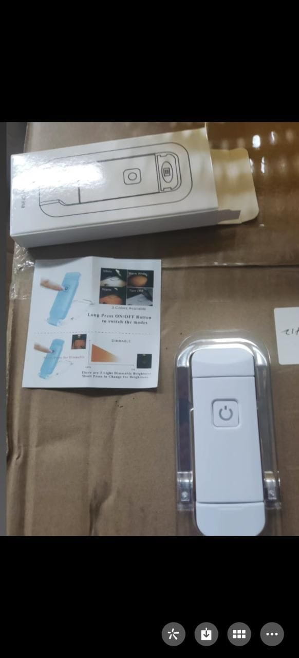 Usb rechargeable book reading light with brightness adjustable for eye-protection