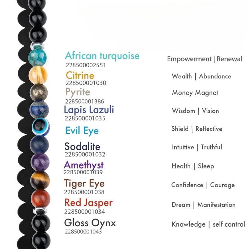 Super 9 chakra bracelet