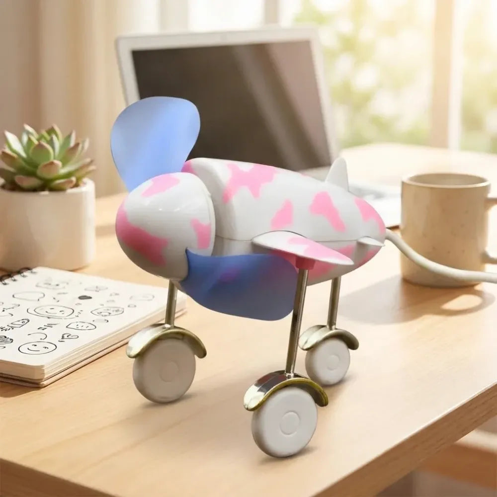 7721 plane shape usb unique design fan energy saving for laptop computer desktop - home improvement