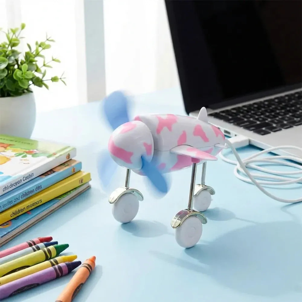 7721 plane shape usb unique design fan energy saving for laptop computer desktop - home improvement