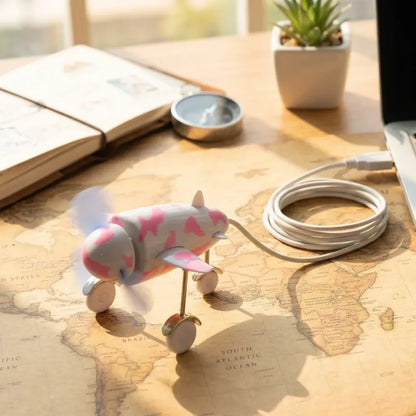 7721 plane shape usb unique design fan energy saving for laptop computer desktop - home improvement