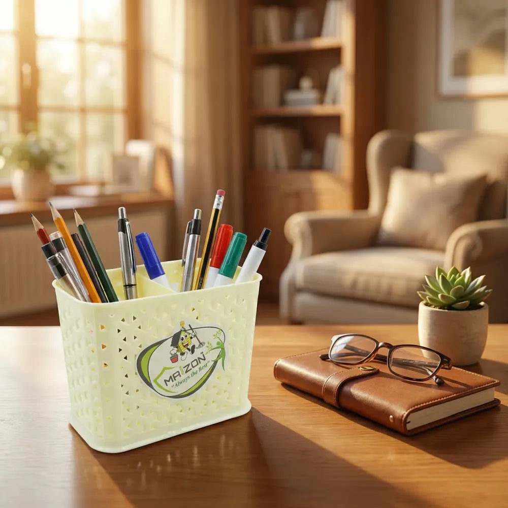 7722 multipurpose holder for desk plastic pen pots organizers pencil stationary supplies office home school non-slip