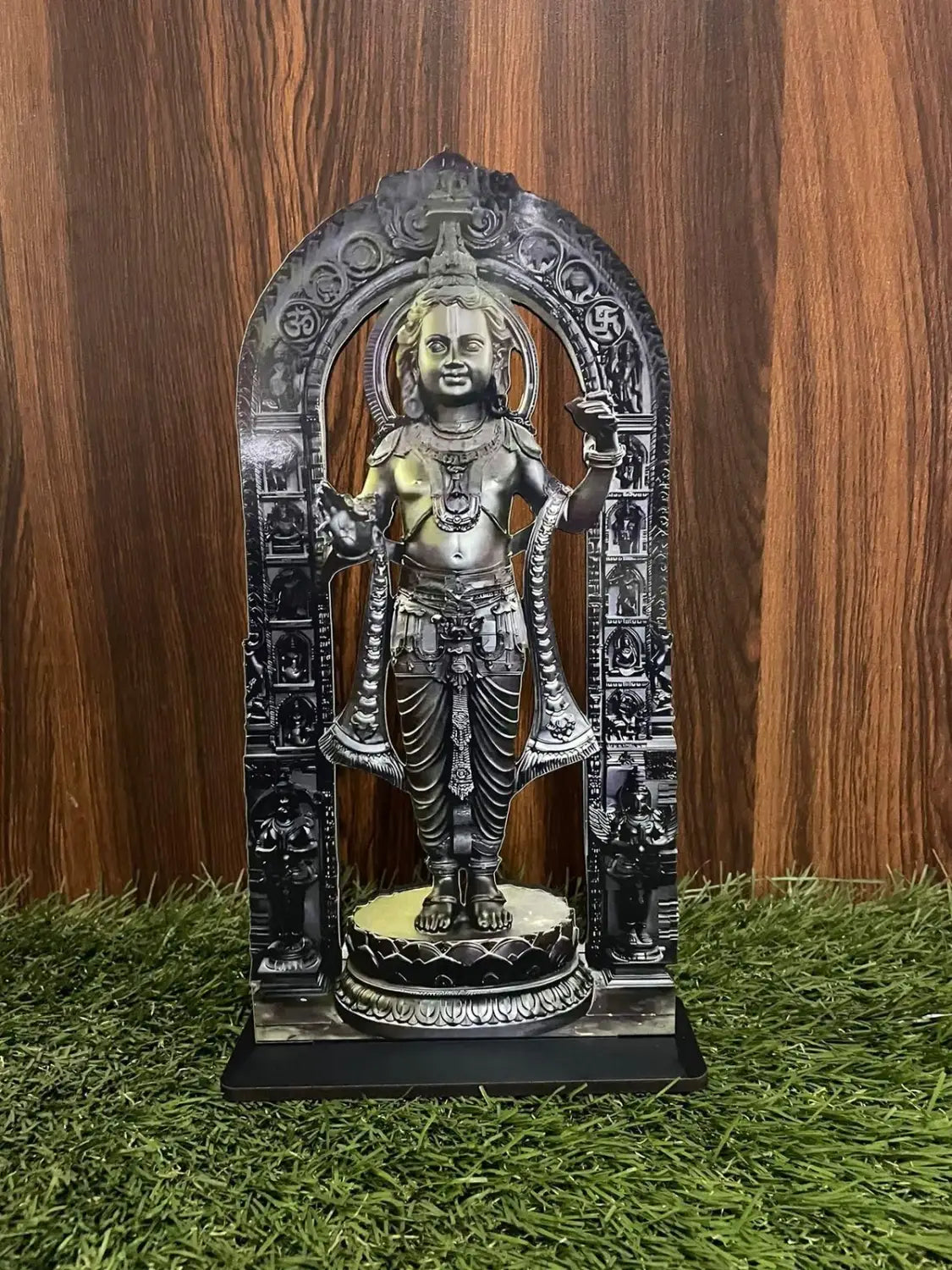 Ram lalla mdf cutout of statue in ayodhya mandir (2d)