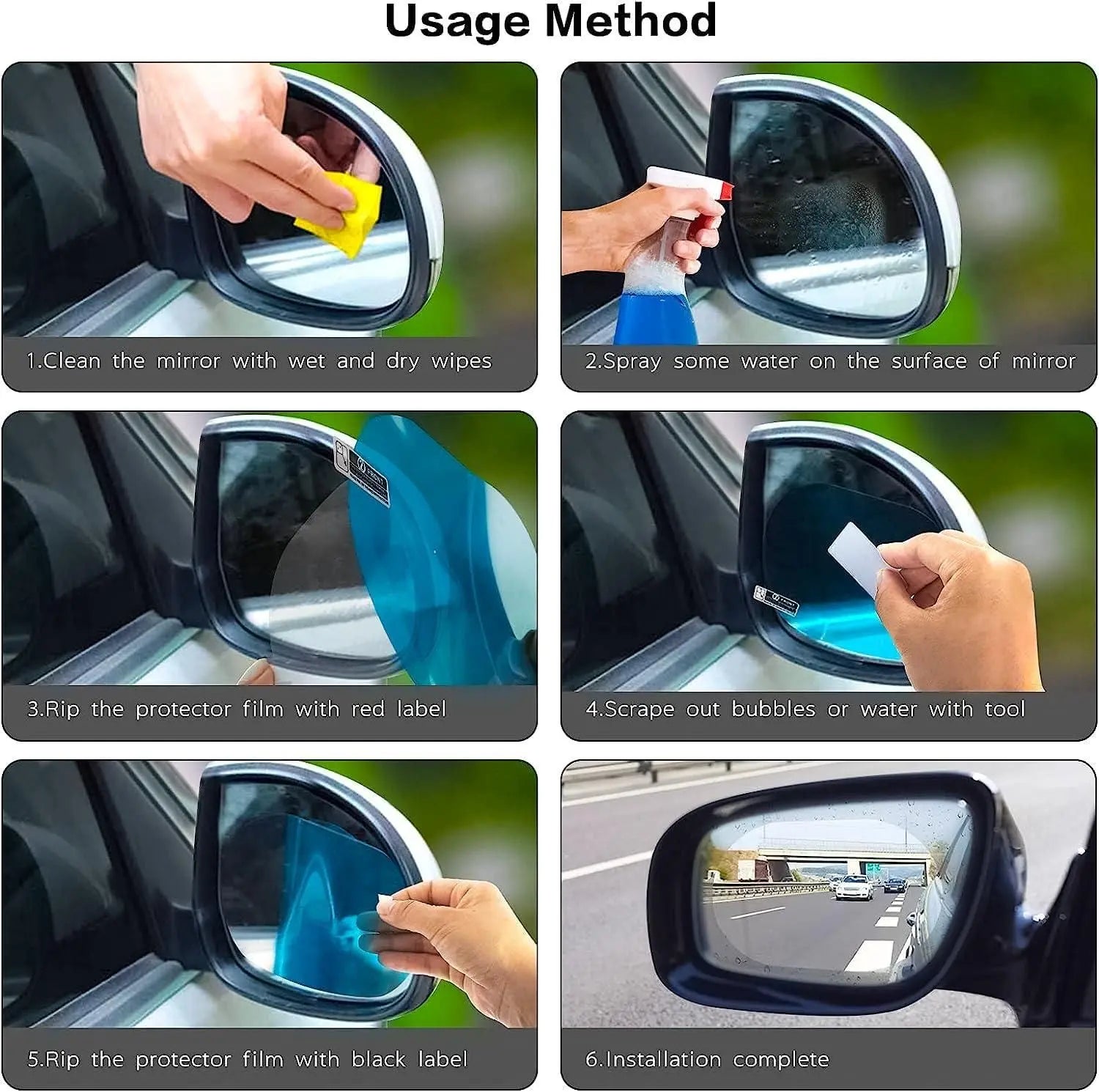 Anti-fog mirror films