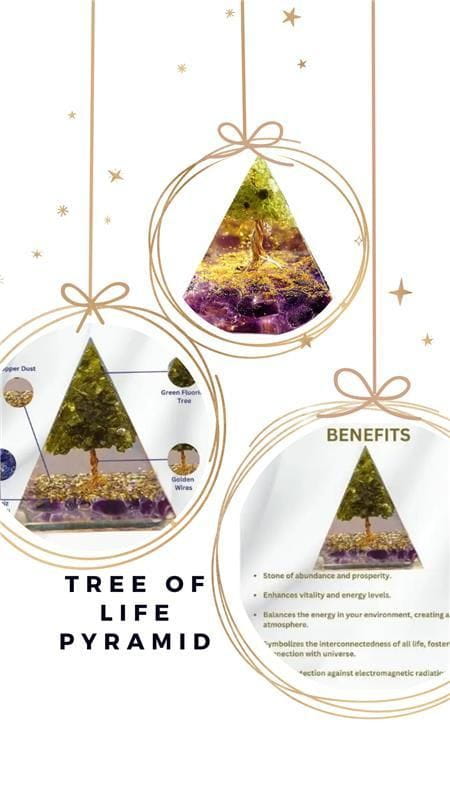 Tree of life peridot orgon pyramid