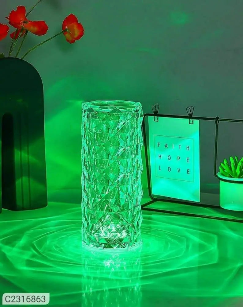 Color changing touch lamp-touch control bedside lamp with usb port