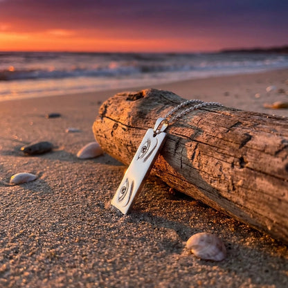 Custom Engraved Eye Necklace