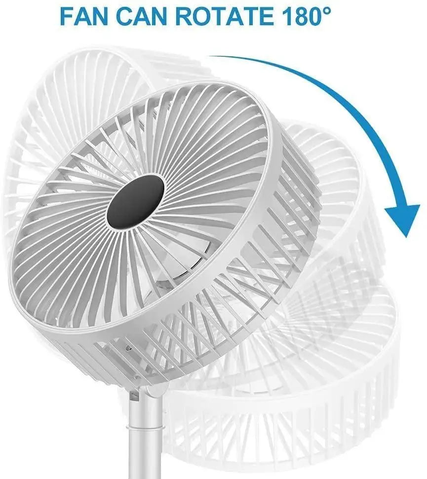 Powerful rechargeable high speed table desk fan
