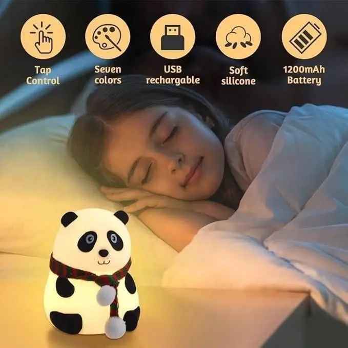 Cute panda night light for kids