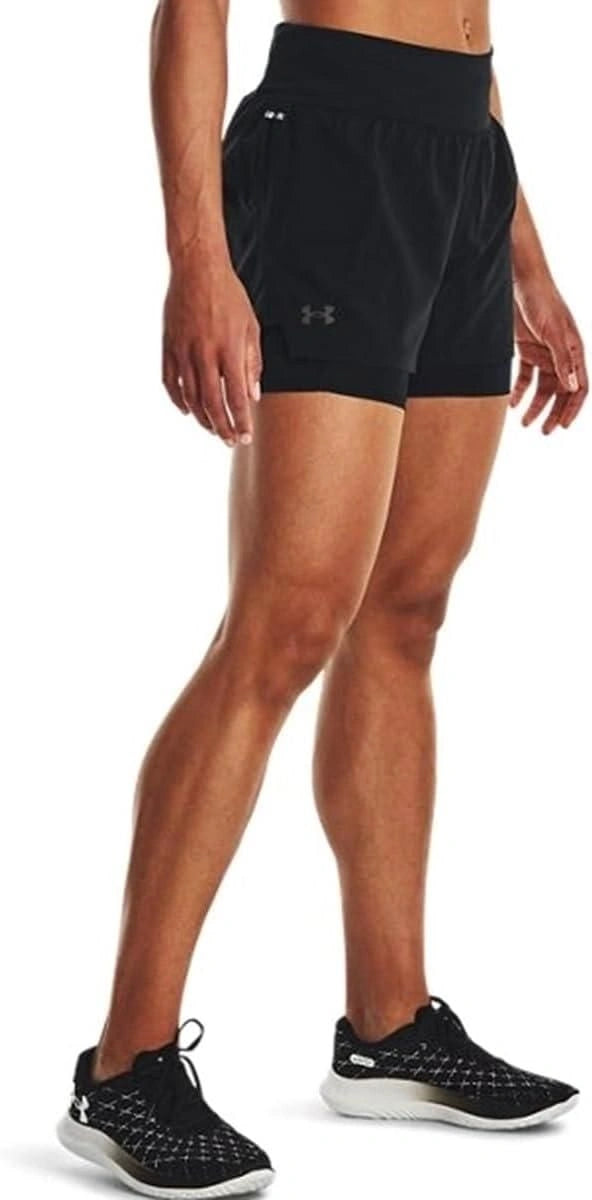Running 2-in-1 slim fit shorts – black