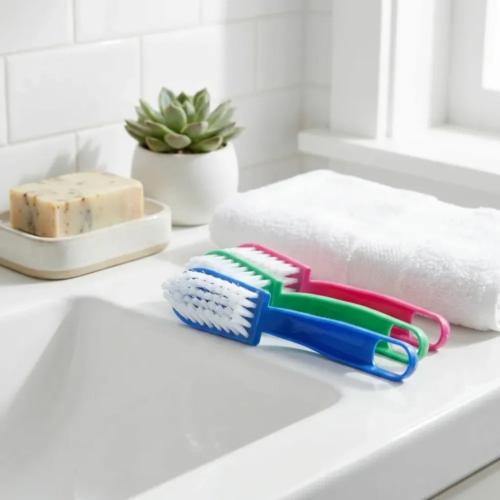 7956 multi-purpose kitchen cleaning brushes - fish vegetable tool cleaner utensils fruit 3 piece - home &