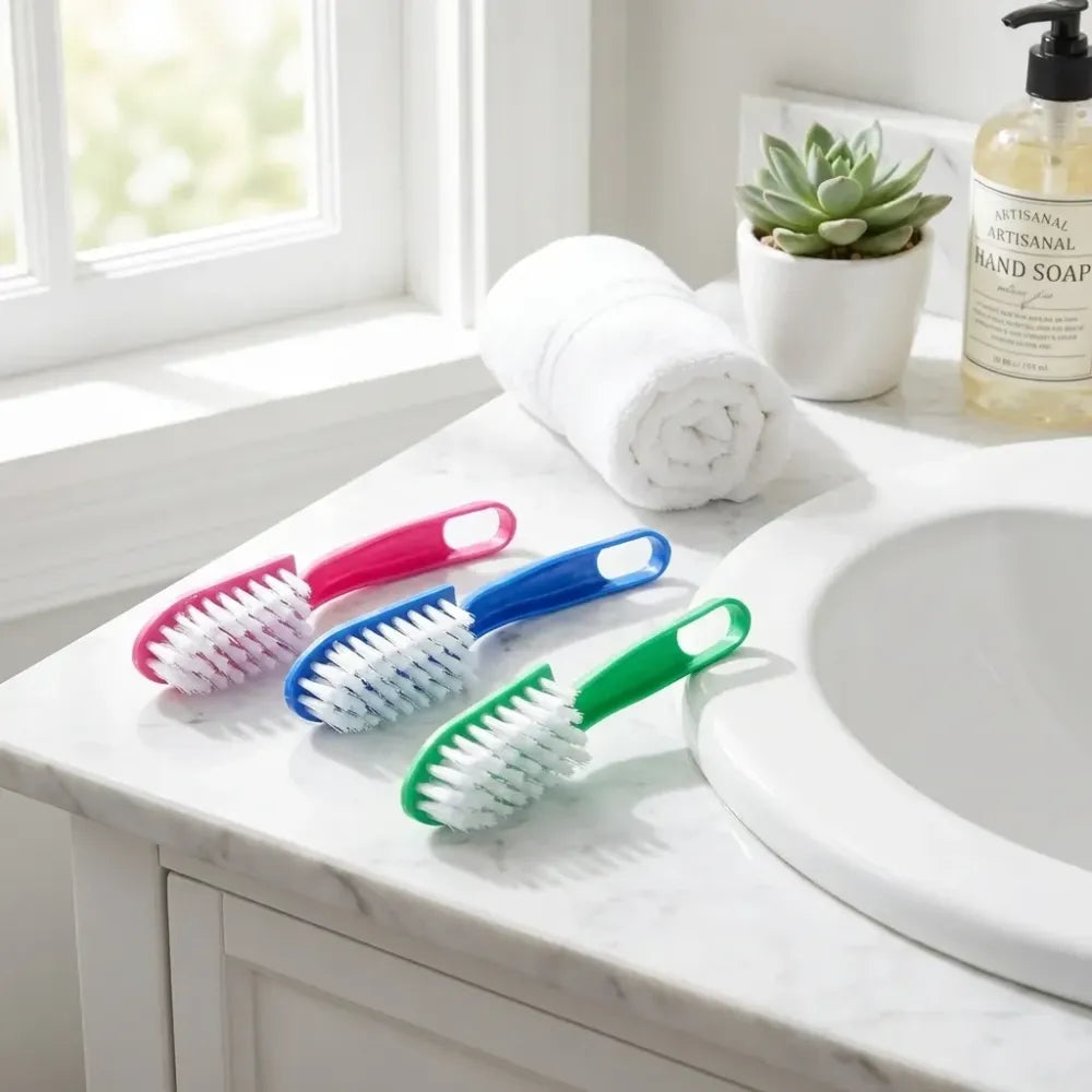 7956 multi-purpose kitchen cleaning brushes - fish vegetable tool cleaner utensils fruit 3 piece - home &